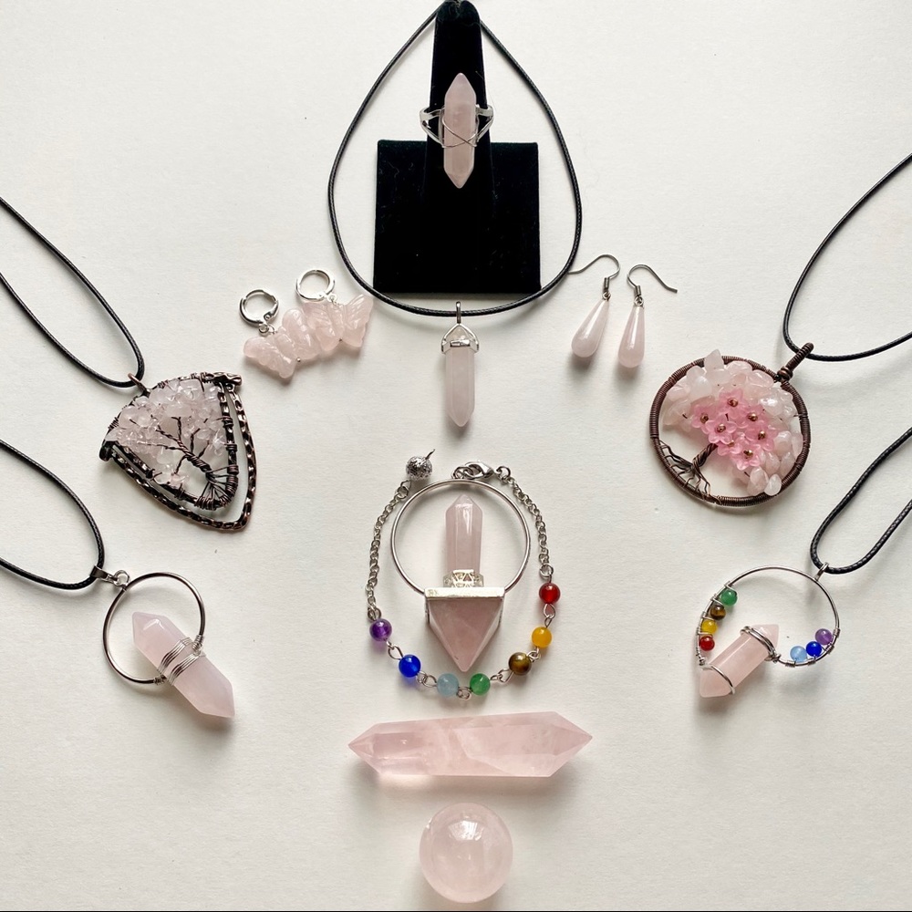 Healing “Universal Love” Rose Quartz Set
